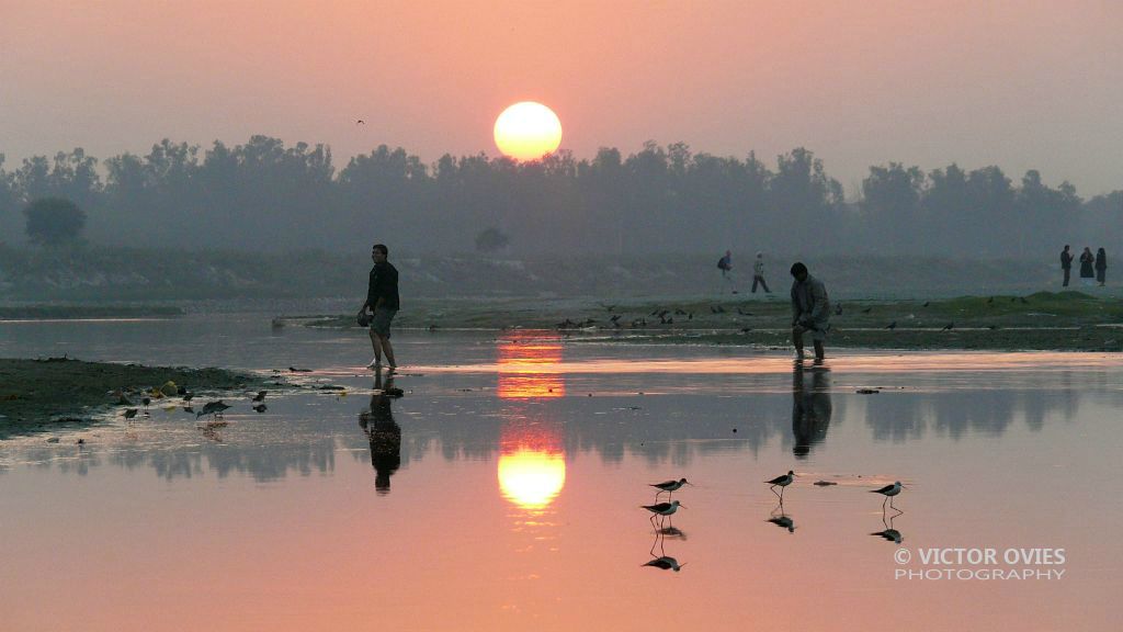 Muna River in Agra